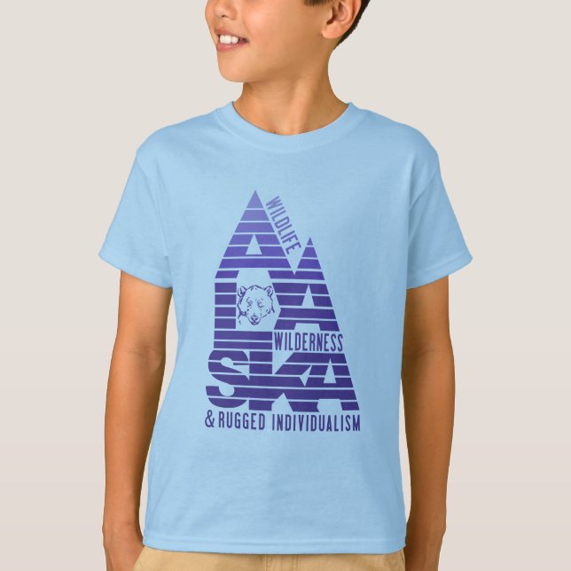 ALASKA-skjortor och jacka T-shirt (Framsida)