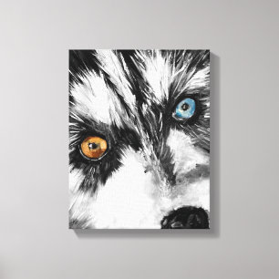 Alaska Sled Hund_Lets Springa Stretched Kanvastryc Canvastryck
