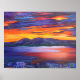 Alaska Sleeping Dam Matte Poster