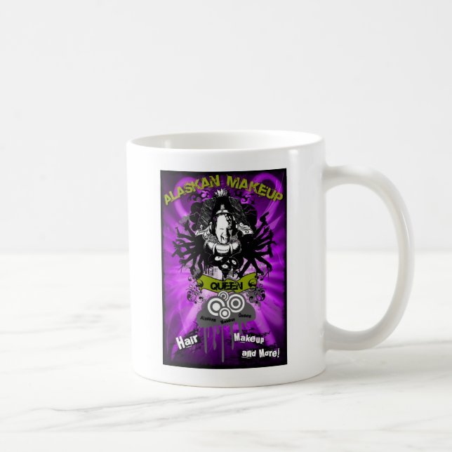Alaska-smink-drottning-postkort-FRONT---lila-grung Kaffemugg (Höger)