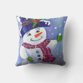 Alaska Snögubbe Dekorativ kudde