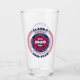 Alaska Souvenir Cirkulär Typografi Design Glaskopp