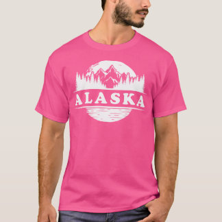 Alaska Souvenir Hiking Mountains Forest Camping Vi T Shirt