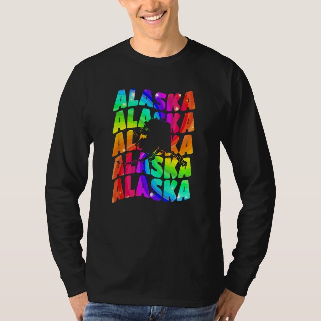 Alaska Souvenir Vacation Tourist Alaskan Territory T Shirt (Framsida)
