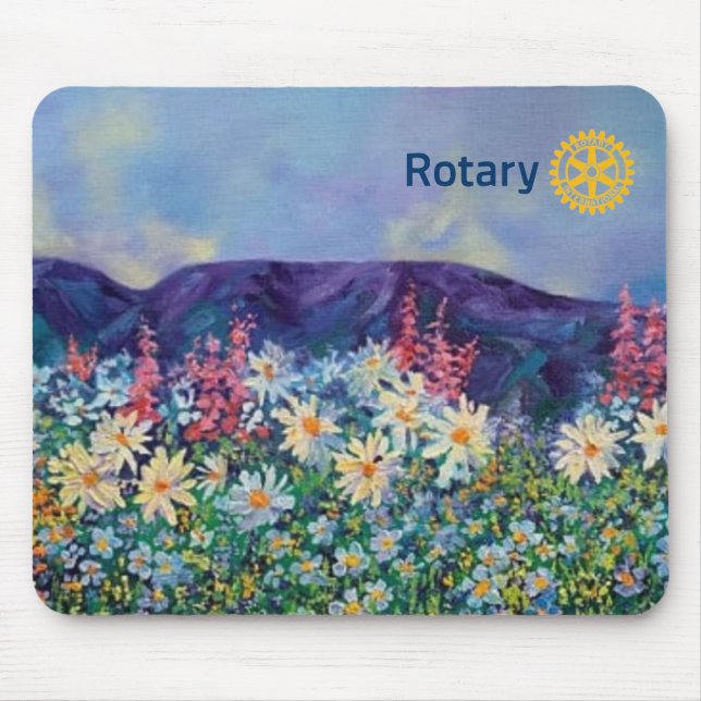 alaska sover dam _rotary int'l Mousepad Musmatta (Framsidan)