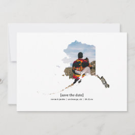 Alaska spara datumfotokortet spara datumet