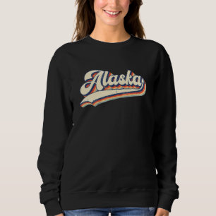 Alaska State Årgång Retro Män Kvinnor Pappa Mamma T Shirt
