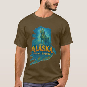 Alaska State Artistic T-Shirt - Oil Paint...