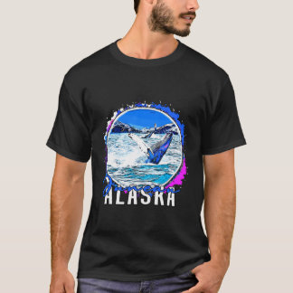 Alaska State Capital Juneau Whales in Vild Sou T Shirt