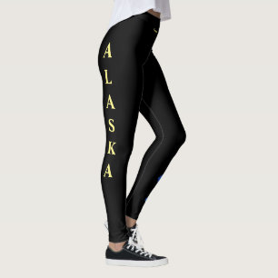 Alaska State Förgätmigej Stat Blomma Leggings