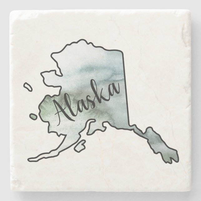 Alaska State Illustration Stenunderlägg (Framsidan)