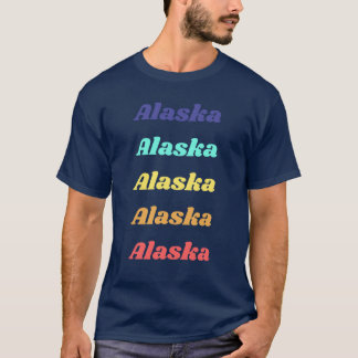 Alaska State Pastel Pack Oversized T Shirt