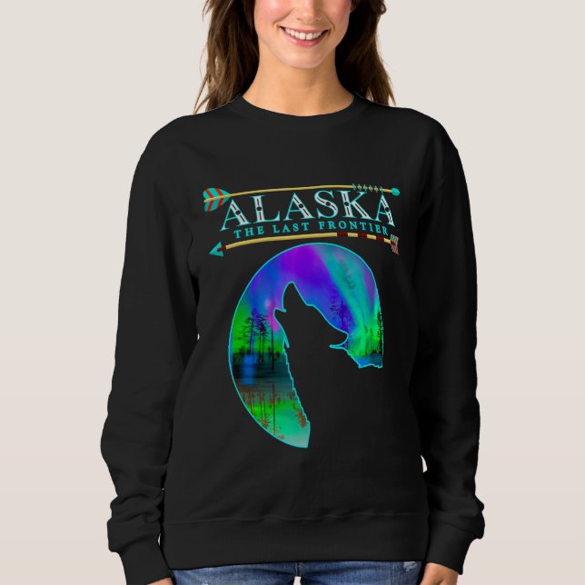 Alaska State Pride Alaska Northern Ljus Alaska T Shirt (Framsida)