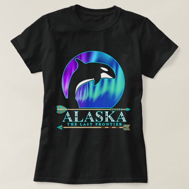 Alaska State Pride Alaska Northern Ljus Alaska T Shirt (Design framsida)