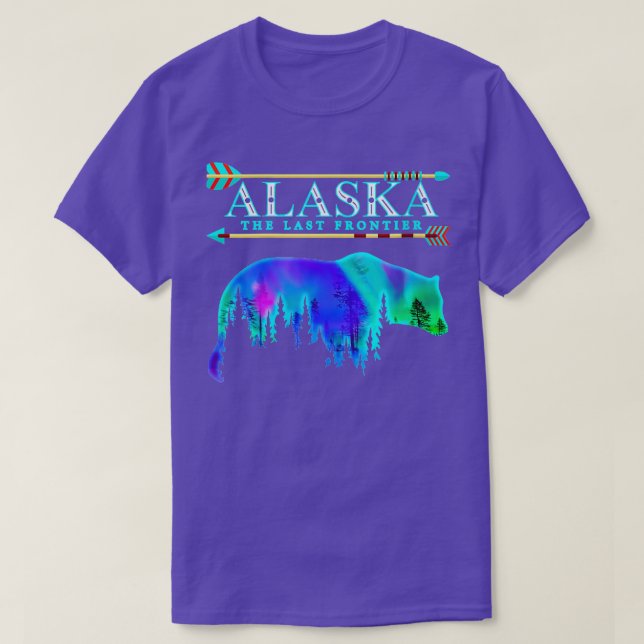 Alaska State Pride Alaska Northern Ljus Alaska T Shirt (Design framsida)