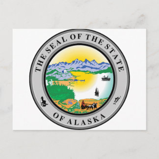 Alaska State Seal Vykort