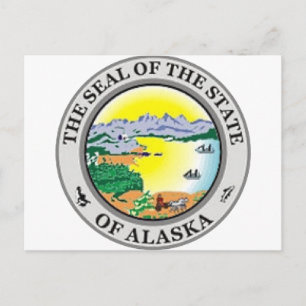 Alaska State Seal Vykort