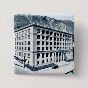 Alaska-staten Huvudstad i Juneau, Vintage 1930 Knapp