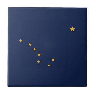 Alaska Statens Flagga Keramisk Platta Kakelplatta