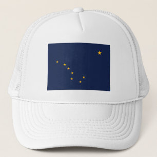 Alaska Statens Flagga Truckerhatt Keps