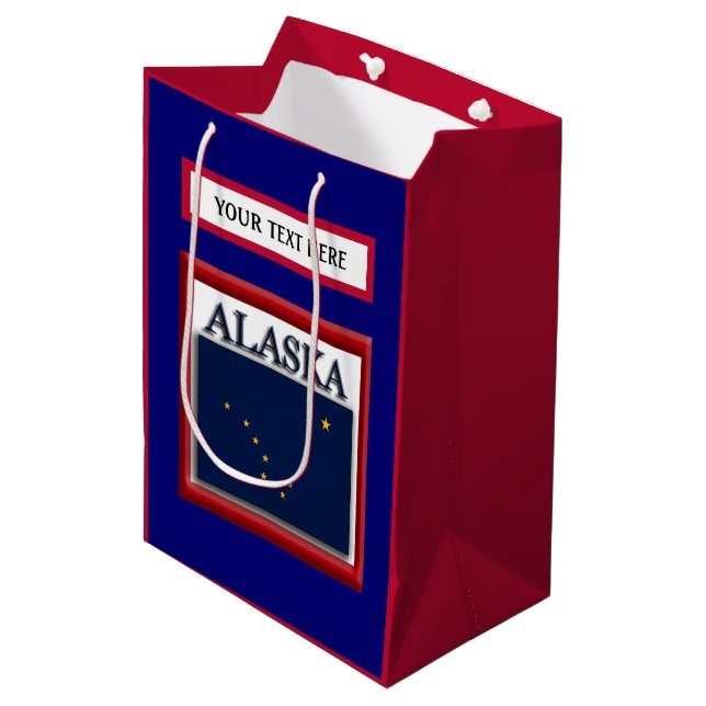 Alaska Statlig flagga (Framsidan Vinklad)