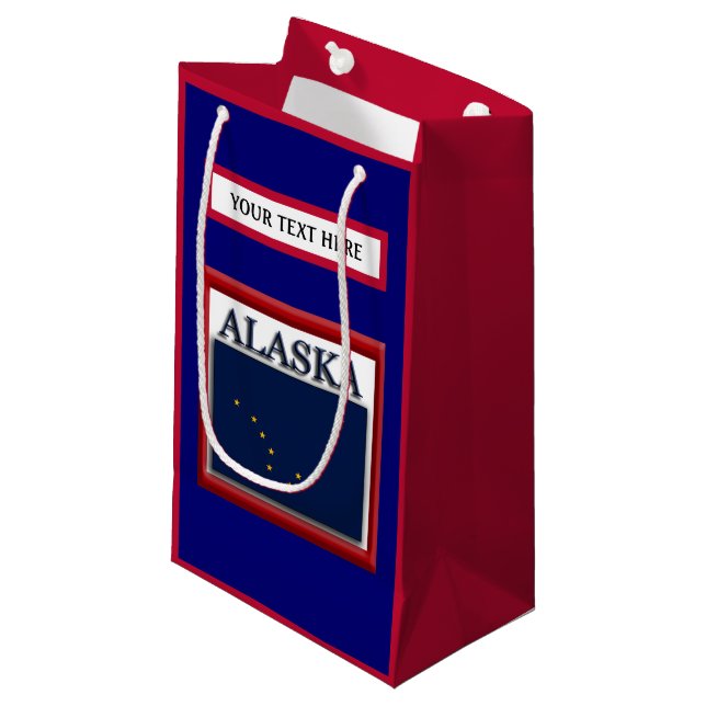 Alaska Statlig flagga (Framsidan Vinklad)
