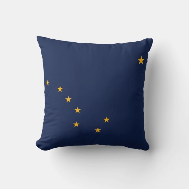 Alaska Statlig flagga American MoJo Pillow Kudde (Framsida)