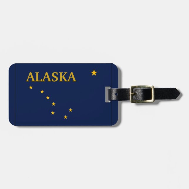 Alaska Statlig flagga  Bagagebricka (Horisontell Framsida)