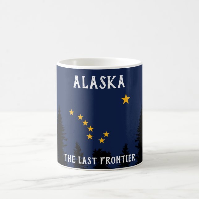 ALASKA STATLIG FLAGGA COFFEE MUGG (Center)