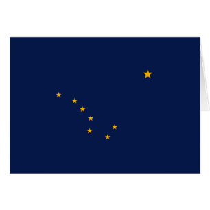 Alaska Statlig flagga Design Hälsningskort