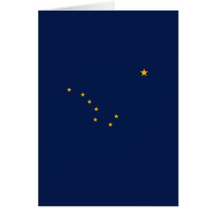 Alaska Statlig flagga Design Hälsningskort