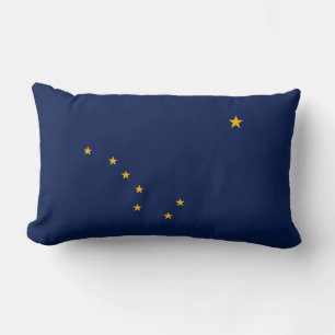 Alaska Statlig flagga Design Lumbarkudde