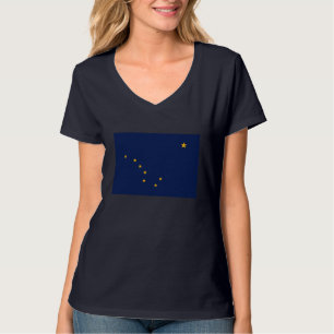 Alaska Statlig flagga Design Tee Shirt