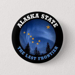 ALASKA STATLIG FLAGGA KNAPP