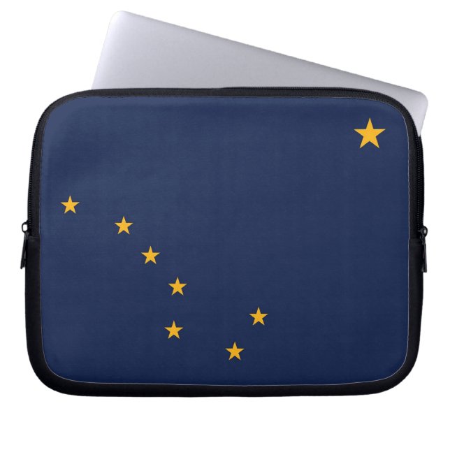 Alaska Statlig flagga Laptop sleeve (Framsidan)