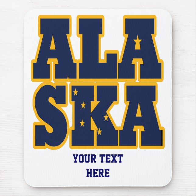 Alaska Statlig flagga Musmatta (Framsidan)