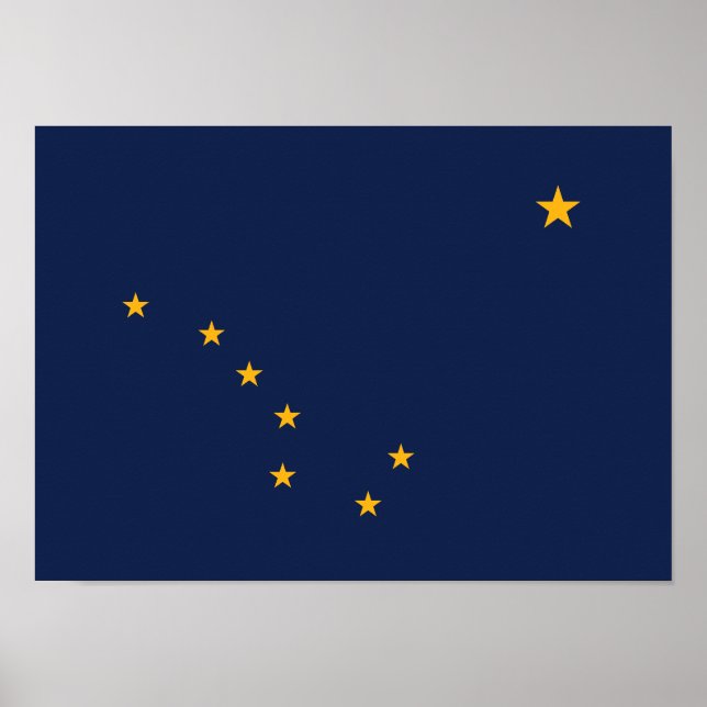 Alaska Statlig flagga Poster (Framsidan)