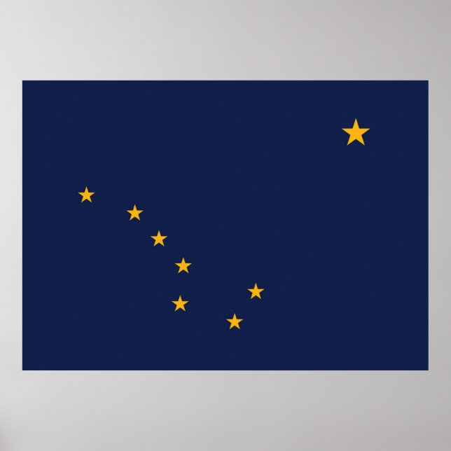 Alaska Statlig flagga Poster (Framsidan)