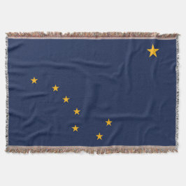 Alaska Statlig flagga Print Patriotic Filt
