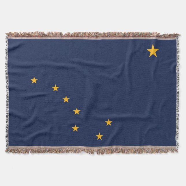 Alaska Statlig flagga Print Patriotic Filt (Framsidan)