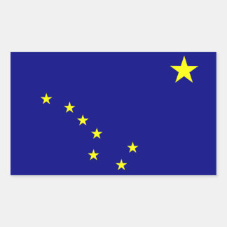 ’Alaska Statlig flagga’ Stickers Rektangulärt Klistermärke