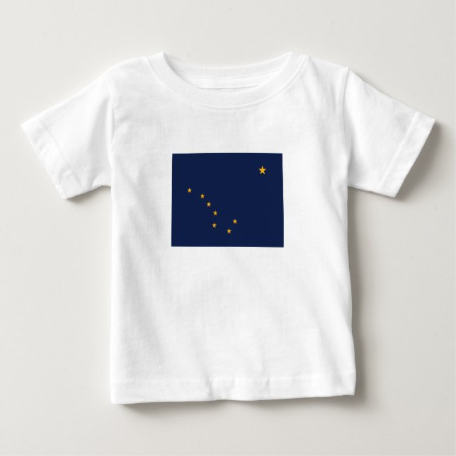 Alaska Statlig flagga T Shirt (Framsida)