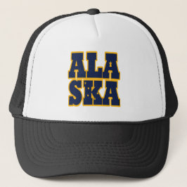 Alaska statlig flagga truckerkeps