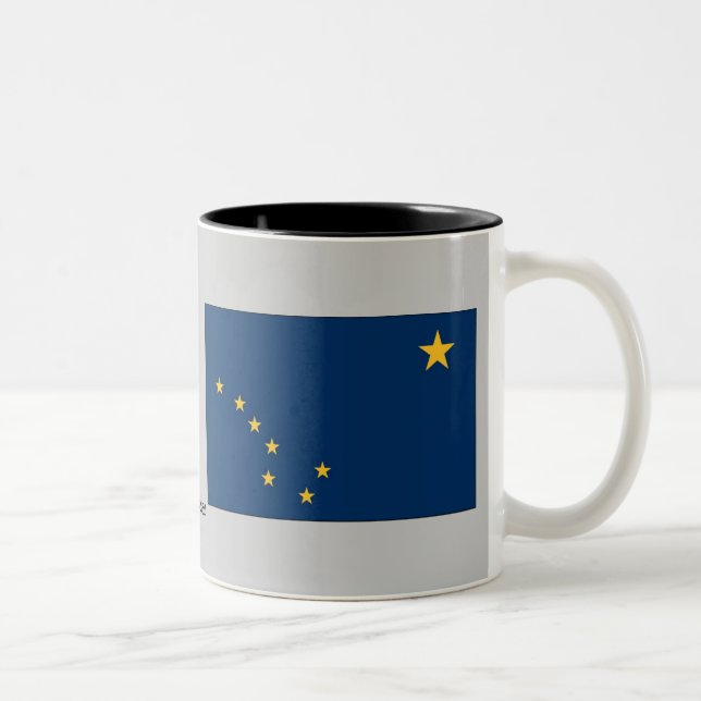 Alaska statlig flagga Två-Tonad mugg (Höger)