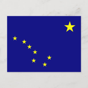 Alaska Statlig flagga Vykort