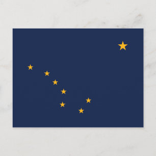 Alaska Statlig flagga Vykort