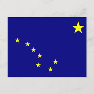 Alaska Statlig flagga Vykort