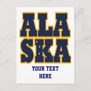 Alaska Statlig flagga Vykort