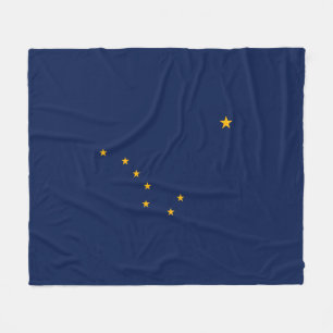Alaska statlig flaggadesign fleecefilt