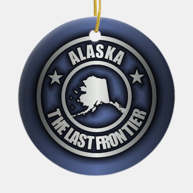 ’Alaska Steel’ Decorative Ornaments (Blue) Julgransprydnad Keramik (Framsidan)